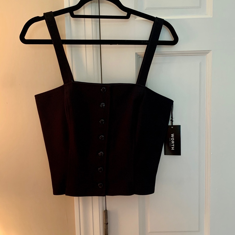 Worth - Vintage Dark Navy crop top